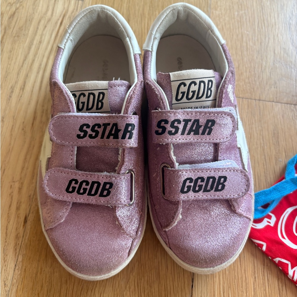 Golden Goose GGDB Sparkle Sneakers with Dual Velcro Straps